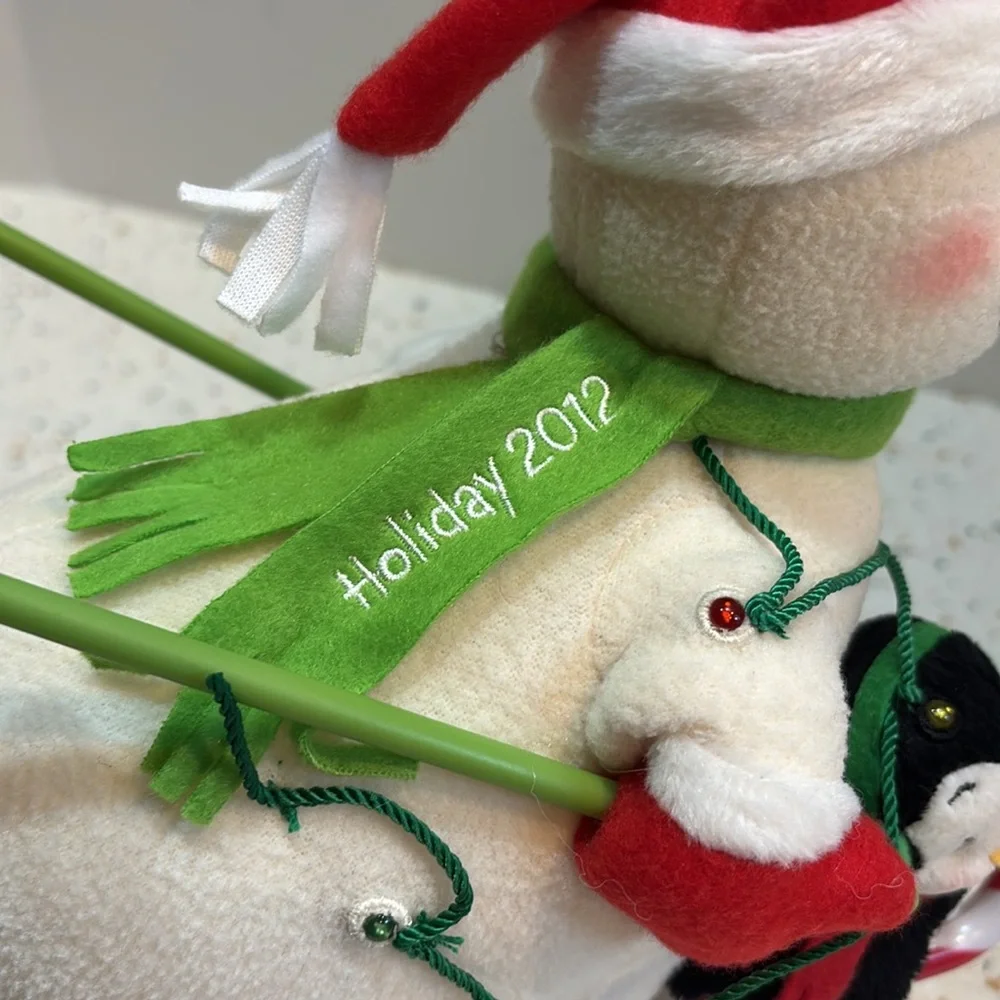 Hallmark‎ Jingle Pals 2012 Snowman & Penguin Ski Plush Animated Musical